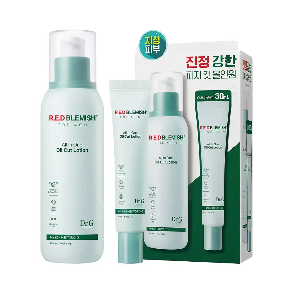 [증정 기획] 닥터지 레드 블레미쉬 포 맨 올인원 오일컷 로션 150ml 기획 (+30ml)